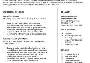 Sample Resume for Mortgage Customer Service Representative Loan Officer Resume Examples In 2022 – Resumebuilder.com