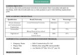 Sample Resume for Ms In Us Engineering Fresher Resume format Download In Ms Word