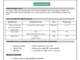 Sample Resume for Ms In Us Engineering Fresher Resume format Download In Ms Word