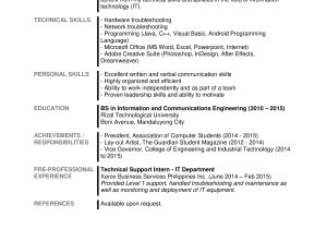 Sample Resume for Ms In Us with Work Experience Sample Resume formats for Fresh Graduates