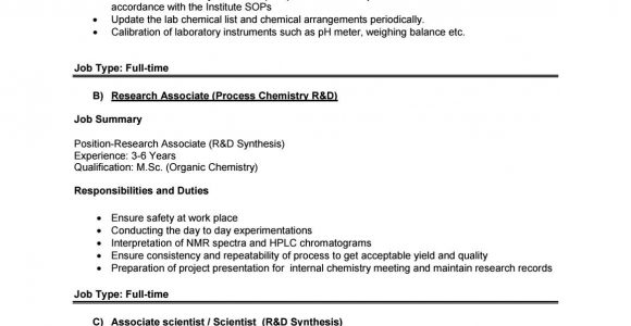 Sample Resume for Msc Chemistry Freshers Freshers Msc Chemistry Research Jobs at Drils by Biotecnika – issuu