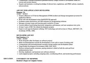 Sample Resume for Net Developer with 5 Year Experience Net Developer Resume for 5 Year Experience Amashusho