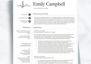 Sample Resume for New Grad Registered Nurse Nurse Practitioner Resume Template / Registered Nurse Resume – Etsy