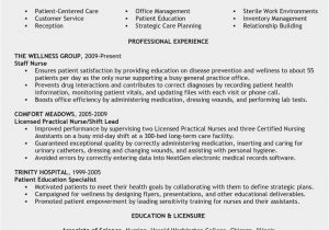 Sample Resume for New Graduate Lpn Nurse New Graduate Lpn Resume Sample 57 Examples