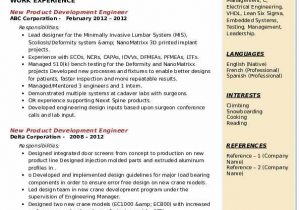 Sample Resume for New Product Development Engineer New Product Development Engineer Resume Samples