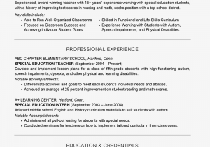 Sample Resume for New Teacher Applicant Resume Sample for Teacher Applicant