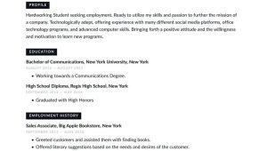 Sample Resume for New Working Students Student Resume Examples & Writing Tips 2022 (free Guide) Â· Resume.io