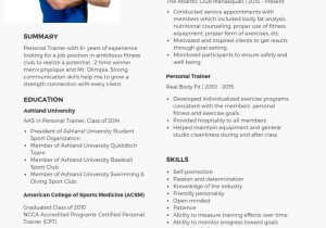 Sample Resume for New Zumba Instructor Personal Trainer Resume Samples & Templates [pdflancarrezekiqword] 2022 …