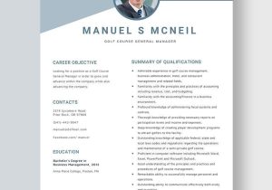 Sample Resume for Night Club Manager General Manager Resume Templates – Design, Free, Download …