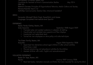 Sample Resume for No Work Experience College Student 免费 Sample Resume for College Student with No Work