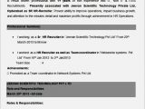 Sample Resume for Non Voice Process associate Resume format for Bpo Non Voice