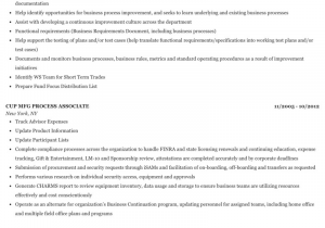 Sample Resume for Non Voice Process associate Sample Resume for Bpo Non Voice