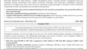Sample Resume for Nonprofit Executive Director Sample RÃ©sumÃ©: Chief Executive Officer / Chief Operating Officer …