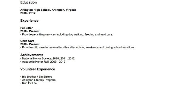 Sample Resume for Not at Of Experience Resume Examples with No Job Experience , #examples #experience …