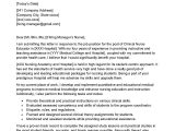 Sample Resume for Nurse Educator Position Clinical Nurse Educator Cover Letter Examples – Qwikresume