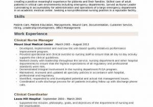 Sample Resume for Nurse Manager Position Resume for Nurse Manager Mryn ism