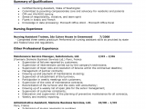 Sample Resume for Nursing assistant Position Resume Sample for Nursing assistant