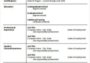 Sample Resume for Nursing Grad School Free 4 Sample Graduate Nurse Resume Templates In Ms Word