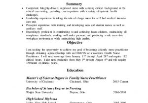 Sample Resume for Nursing Grad School Nursing Resume for Graduate School