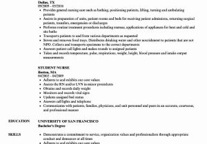 Sample Resume for Nursing Students Applicants Nursing Student Resume for Externship Resume Writing Tips