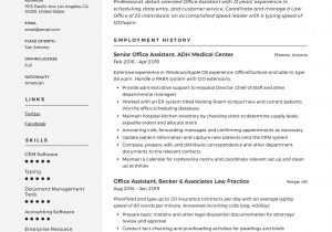 Sample Resume for Office assistant Examples Fice assistant Resume Writing Guide