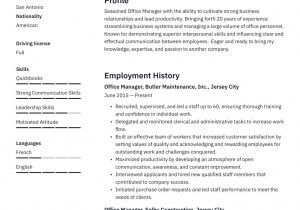 Sample Resume for Office Manager Position Fice Manager Resume & Guide 12 Samples Pdf