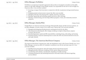 Sample Resume for Office Manager Position Guide Fice Manager Resume [ 12 Samples ] Pdf