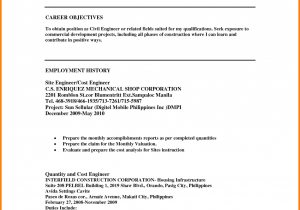 Sample Resume for Ojt Computer Engineering Students Ojt Resume Sample Philippin News Collections