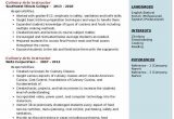 Sample Resume for Ojt Culinary Students Culinary Arts Instructor Resume Samples