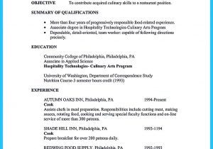 Sample Resume for Ojt Culinary Students Excellent Culinary Resume Samples to Help You Approved