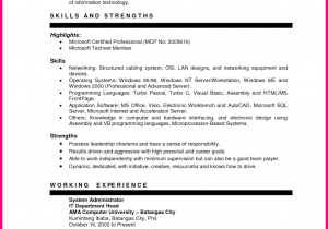 Sample Resume for Ojt It Students Sample Resume format for Ojt Students Philippin News
