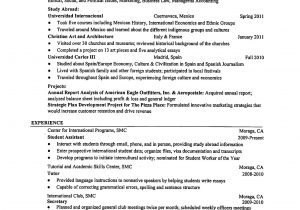 Sample Resume for Overseas Education Counselor Resume Tips Saint Mary’s College
