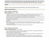 Sample Resume for Peer Support Specialist Peer Support Specialist Resume Samples