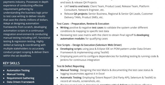 Sample Resume for Performance Test Engineer Free Test Engineer Resume Sample 2020 by Hiration
