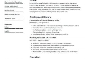Sample Resume for Pharmacy Technician Entry Level Pharmacy Technician Resume Examples & Writing Tips 2021 (free Guide)