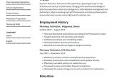 Sample Resume for Pharmacy Technician Position Pharmacy Technician Resume Examples & Writing Tips 2021 (free Guide)