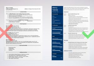 Sample Resume for Pharmacy Technician Position Pharmacy Technician Resume Sample [template, Skills, Tips]