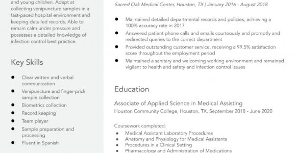 Sample Resume for Phlebotomist with Experience Phlebotomist Resume Examples – Resumebuilder.com