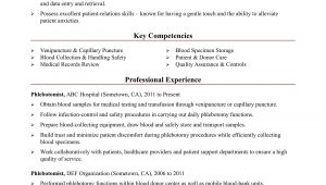 Sample Resume for Phlebotomist with Experience Phlebotomist Resume Sample Monster.com