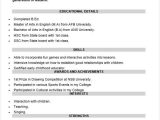 Sample Resume for Preschool Teacher Fresher Free 40 Fresher Resume Examples In Psd