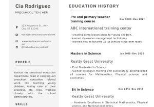 Sample Resume for Preschool Teacher India Tips to Build A Powerful Resume as A Preschool Teacher Sample Resume for Preschool Teacher India Tips to Build A Powerful Resume as A Preschool Teacher