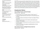 Sample Resume for Preschool Teacher with Experience Early Childhood Educator Resume Example & Writing Guide Â· Resume.io