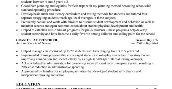 Sample Resume for Preschool Teacher with No Experience In India Resume format for Fresher Teacher Job In India Preschool Teacher …