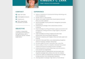 Sample Resume for Print Production Coordinator Print Production Manager Resume Template – Word, Apple Pages …
