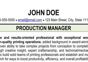 Sample Resume for Print Production Coordinator Resume for Printing Industry – Print Shop Resume Ihireprinting