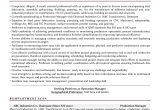 Sample Resume for Production Manager In India Production Manager Sample Resumes, Download Resume format Templates!