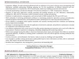 Sample Resume for Production Manager In India Production Manager Sample Resumes, Download Resume format Templates!