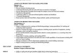 Sample Resume for Production Manager Post Browse Our Image Of Production Manager Job Description Template …