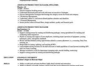 Sample Resume for Production Manager Post Browse Our Image Of Production Manager Job Description Template …
