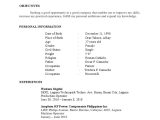 Sample Resume for Production Operator Philippines Resume Sample Pdf Computing Computing and Information Technology